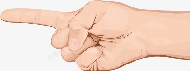 手绘食指指向png免抠素材_新图网 https://ixintu.com PNG 手掌 手绘 肉色 食指