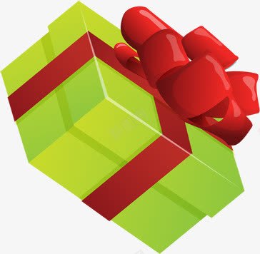绿色礼盒圣诞节展架png免抠素材_新图网 https://ixintu.com 圣诞节 礼盒 绿色