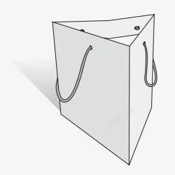 三角袋手绘手提袋三角袋高清图片