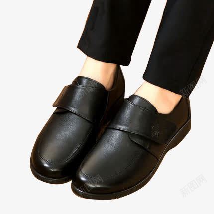 黑色皮鞋png免抠素材_新图网 https://ixintu.com 产品实物 皮鞋 穿鞋 黑色