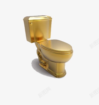 金色金便器png免抠素材_新图网 https://ixintu.com 厕所 开关 水
