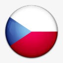 国旗捷克共和国国世界标志图标图标