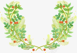 圣诞装饰植物矢量图素材