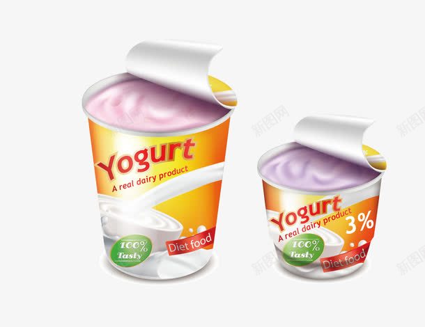 手绘酸奶包装png免抠素材_新图网 https://ixintu.com 包装 手绘 罐装酸奶 草莓酸奶 蓝莓酸奶 装饰 酸奶