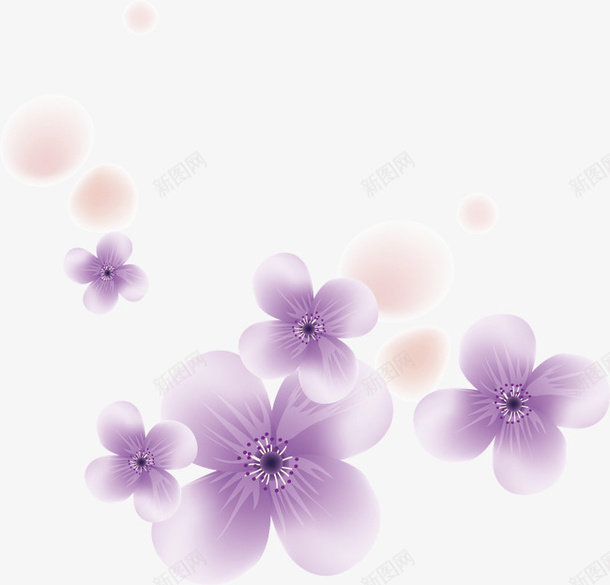 紫色清新花朵漂浮png免抠素材_新图网 https://ixintu.com 免抠PNG 清新 漂浮素材 紫色 花朵
