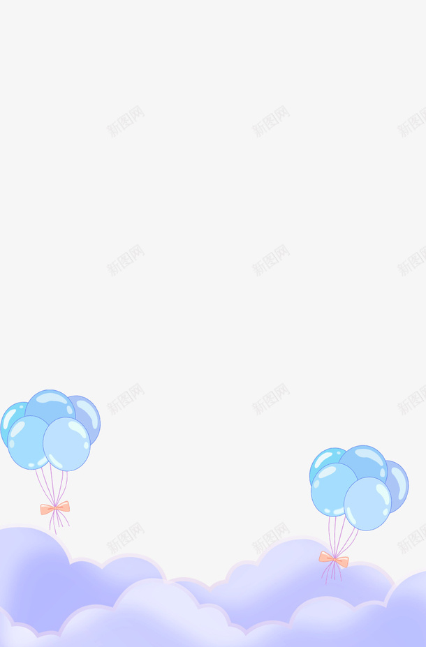 六一儿童节装饰气球png免抠素材_新图网 https://ixintu.com 61装饰 儿童 儿童节 卡通云朵