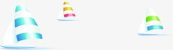 海报卡通帆船效果素材