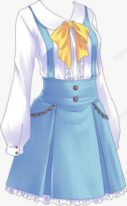 可爱蓝色水手服卡通png免抠素材_新图网 https://ixintu.com JK jk jk女生 制服 卡通 可爱 校服 水手 水手服 蓝色