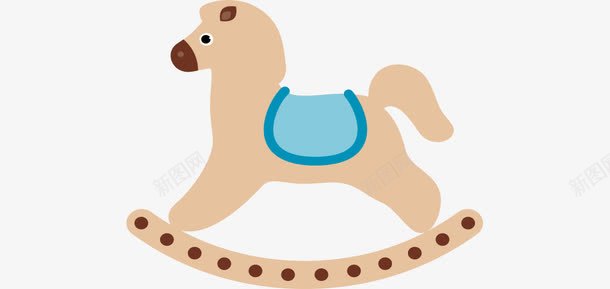 卡通萌木马png免抠素材_新图网 https://ixintu.com 卡通 木马 萌