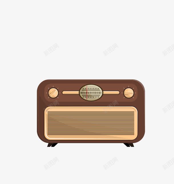 暗色复古收音机png免抠素材_新图网 https://ixintu.com 复古 收音机 暗色收音机 矢量收音机