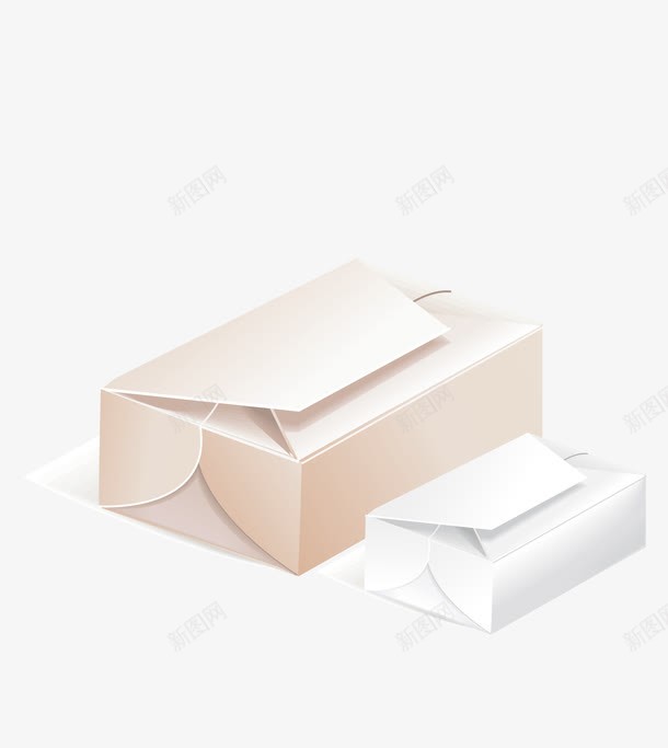 纸制品包装盒png免抠素材_新图网 https://ixintu.com 空白包装盒免费png下载 空白纸质包装矢量图 纸制品空白包装盒 纸质包装盒