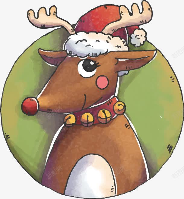 手绘圣诞驯鹿png免抠素材_新图网 https://ixintu.com 圣诞节 圣诞驯鹿 手绘驯鹿 棕色驯鹿 矢量png 驯鹿