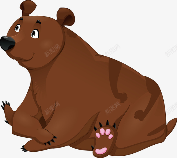 卡通动物棕熊矢量图ai免抠素材_新图网 https://ixintu.com 动物 卡通 卡通动物 卡通棕熊 可爱 棕熊 设计 矢量图