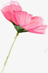 粉色可爱手绘花朵艺术素材
