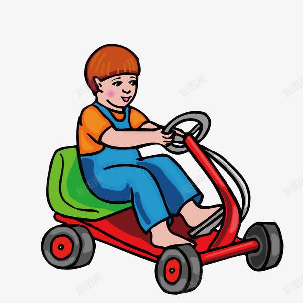 开着儿童车的男孩png免抠素材_新图网 https://ixintu.com 儿童 开车 男孩