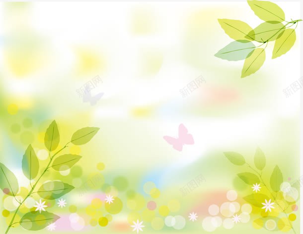 黄绿色树叶纹理装饰png免抠素材_新图网 https://ixintu.com 树叶 纹理 装饰 黄绿色