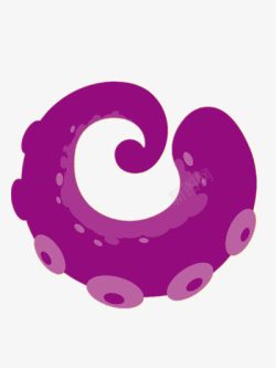 紫色鱿鱼卷素材