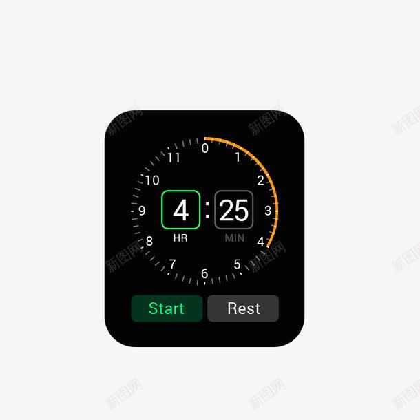 时间计时器png免抠素材_新图网 https://ixintu.com UI 时间 计时器