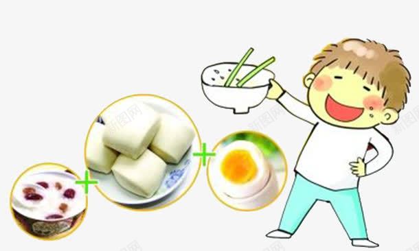 丰盛的早餐png免抠素材_新图网 https://ixintu.com 丰盛早餐 包子 卡通小人物 提神 燕窝 面条 鸡蛋