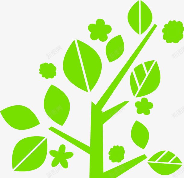 树木树枝树干绿色树木png免抠素材_新图网 https://ixintu.com 免费下载 分支 树木 树枝 绿色