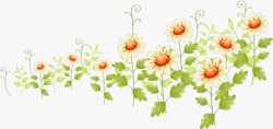 创意手绘海报植物花朵素材