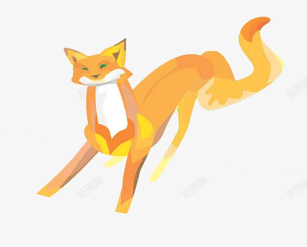 橙色野生动物png免抠素材_新图网 https://ixintu.com 动物 橙色 设计 野生