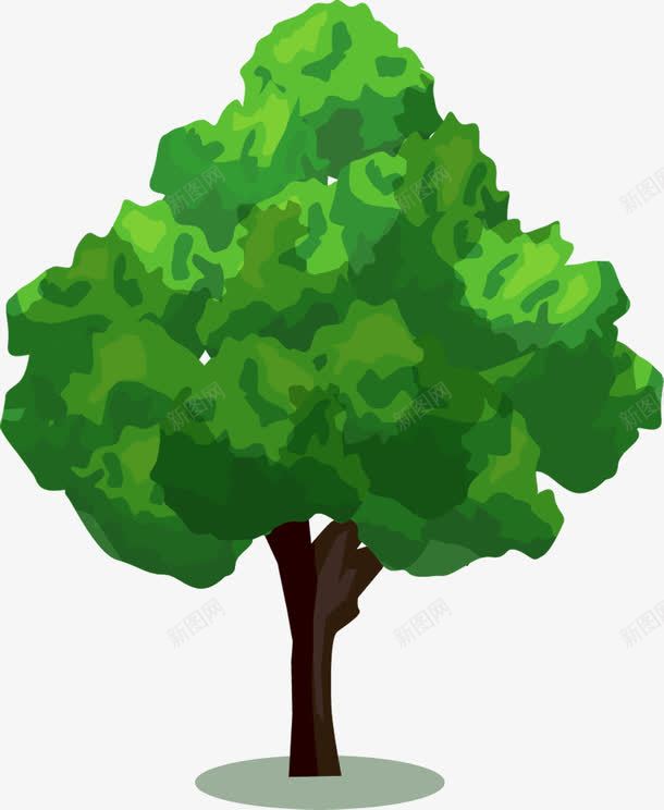 绿色卡通风景树木png免抠素材_新图网 https://ixintu.com 卡通 树木 绿色 风景