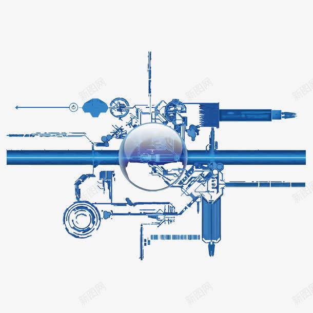 科技纹理矢量图ai免抠素材_新图网 https://ixintu.com 地球 科技 科技素材 矢量图