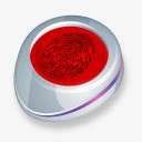 指纹识别器png免抠素材_新图网 https://ixintu.com 指纹 指纹识别器 科技 红色