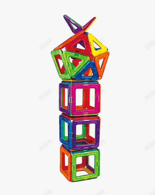 装饰磁力片png免抠素材_新图网 https://ixintu.com 儿童玩具 免抠素材 免费 免费下载 磁力 磁力片 装饰素材