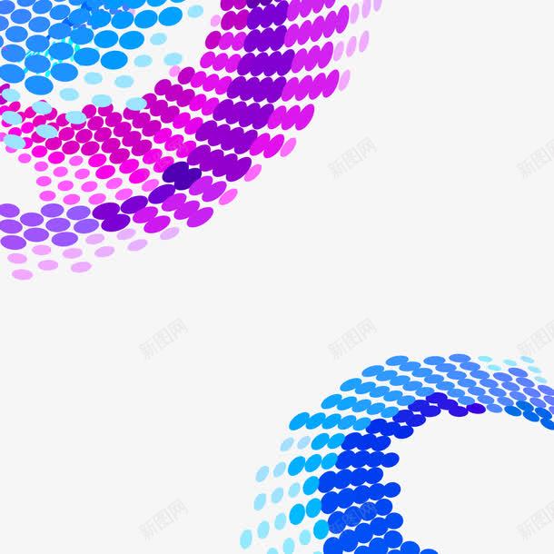 波点背景png免抠素材_新图网 https://ixintu.com 创意 立体圆形 蓝色 装饰