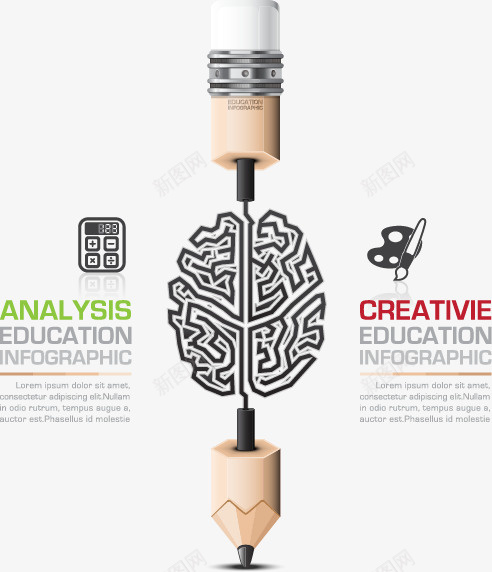 时尚铅笔信息图表矢量图eps免抠素材_新图网 https://ixintu.com 信息 商业 图表 时尚 铅笔 矢量图