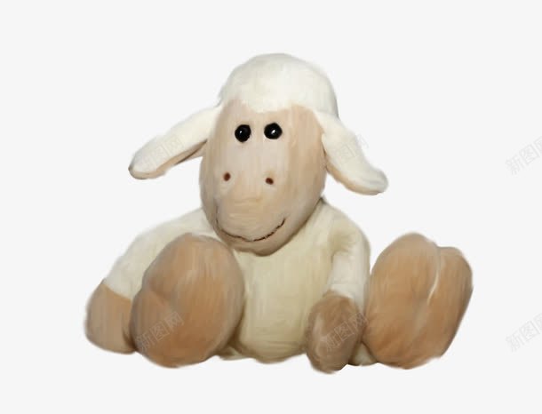 毛绒玩具小羊png免抠素材_新图网 https://ixintu.com 毛绒小羊 玩偶小羊 玩具小羊