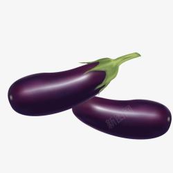 紫色茄子素材