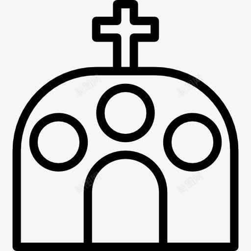 教堂图标png_新图网 https://ixintu.com 城市 基督教 宗教 寺庙 建筑 教堂 文化 纪念碑