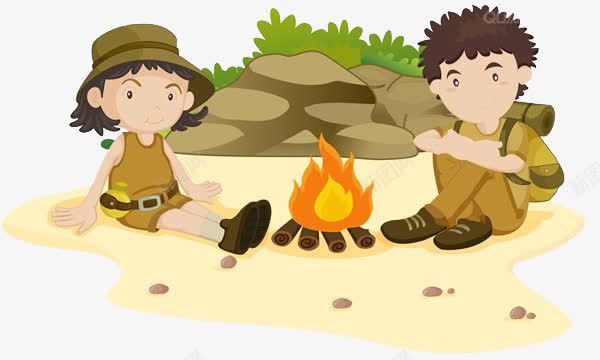 孩子坐下火堆旁png免抠素材_新图网 https://ixintu.com 卡通 坐下 孩子 火堆元素 火堆旁