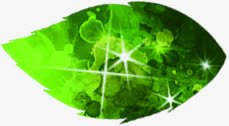 合成光效绿色的叶子png免抠素材_新图网 https://ixintu.com 叶子 合成 绿色