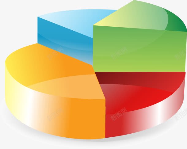 元素饼图png免抠素材_新图网 https://ixintu.com 数据元素 矢量元素 饼图