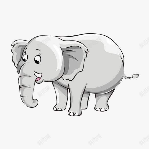 灰色小象png免抠素材_新图网 https://ixintu.com 动物 小象 灰色 高大动物