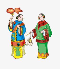 中国风复古女人素材