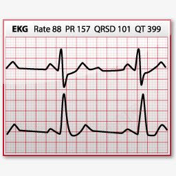 心电图medicalicons图标png_新图网 https://ixintu.com EKG 心电图