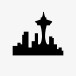 城市西雅图ModernUINewIcons图标图标
