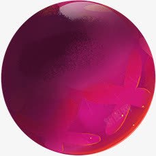紫色手绘光效泡泡素材