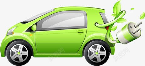 绿色能源汽车png免抠素材_新图网 https://ixintu.com 汽车 环保 绿色 能源