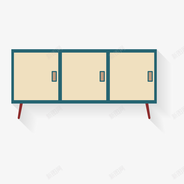 卡通柜子png免抠素材_新图网 https://ixintu.com png图形 png装饰 卡通 家具 柜子 装饰