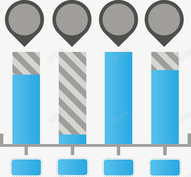 PPT创意柱形标签数据矢量图ai免抠素材_新图网 https://ixintu.com PPT设计 创意 数据图表 柱形 标签 矢量PPT设计创意柱形标签数据图表免费下载 矢量图