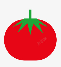 红色番茄矢量图素材