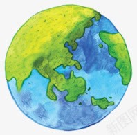 绿色地球png免抠素材_新图网 https://ixintu.com 卡通 地球 大地 海洋 绿色