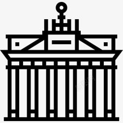 德国勃兰登堡勃兰登堡图标高清图片