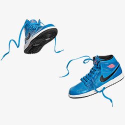蓝色耐克运动鞋png免抠素材_新图网 https://ixintu.com 蓝色 运动鞋